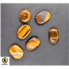 Image 1 : #2-NATURAL TIGER EYE GEMSTONE 51.80CT
