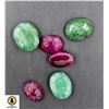 Image 1 : #280-NATURAL GREEN EMERALD ,RUBY GEMSTONE 61.10CT