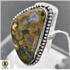 Image 1 : #381-NATURAL OCEAN JASPER RING SIZE 7.75