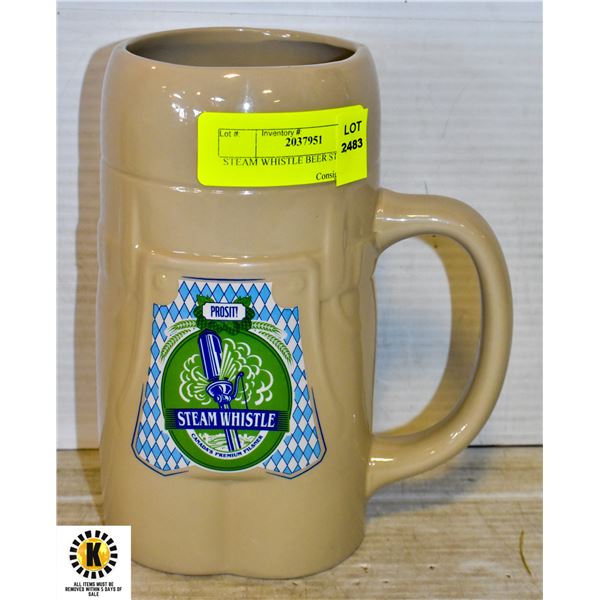 STEAM WHISTLE BEER STEIN