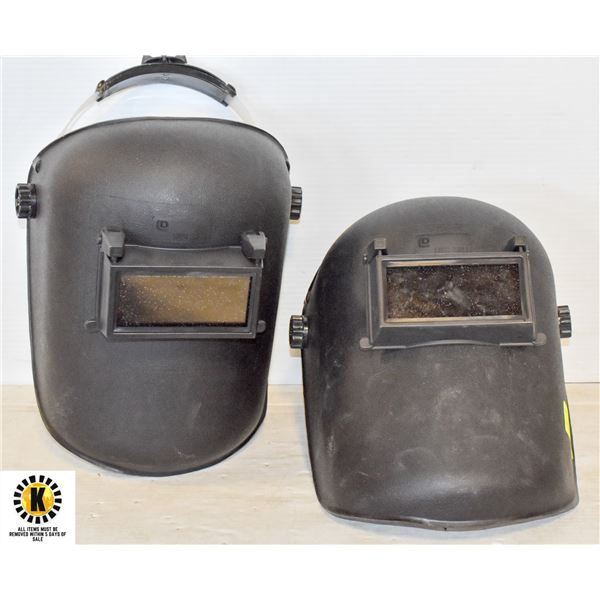 2 WELDING HELMETS