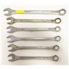 Image 1 : LOT OF 6 COMBO WRENCHES, SIZES INCLUDE: 7/16",