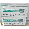 Image 1 : 2 BOXES OF 3 LAYER MEDICAL MASK