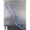 Image 1 : #247-NATURAL BLUE LAPIS LAZULI NECKLACE 20"/8MM