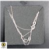 Image 1 : #296-STERLING SILVER NECKLACE 2 PCS/18"