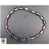 Image 1 : #135-HERMATITE MAGNETIC STAR ANKLE BRACELET 18CM