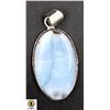 Image 1 : #97-NATURAL BLUE OPAL GEMSTONE PENDANT