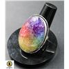 Image 1 : #242-NATURAL RAINBOW SOLAR QUARTZ RING SIZE 8.5