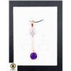 Image 1 : #179-NATURAL AMETHYST & TOPAZ 7MM PENDANT