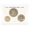 Image 1 : 1776-1976 USA 3 COIN COMMEM SET BU IN HOLDER