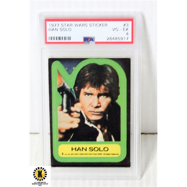 1977 STAR WARS PSA GRADED STICKER #3