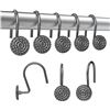 Image 1 : BRAND NEW 12 PIECE SHOWER CURTAIN HOOK SET, BLACK