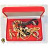 Image 1 : RED VELVET BOX FULL OF ESTATE JEWELRY-ESTATE