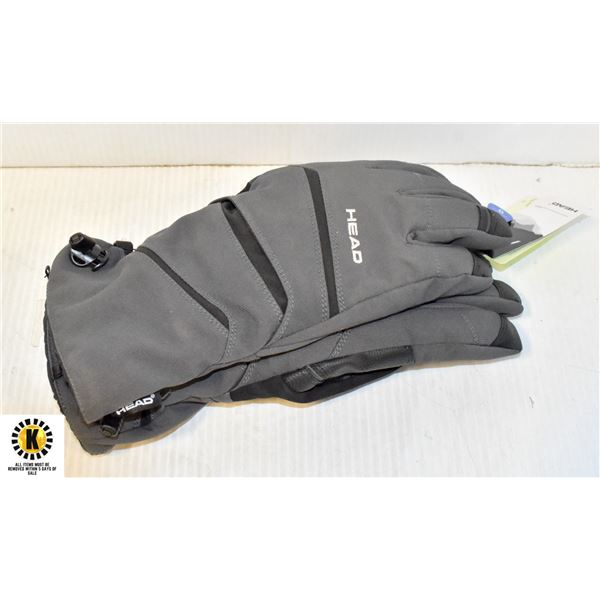 NEW HEAD MEN'S SKI GLOVES, SIZE: LARGE