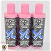 Image 1 : 3 BOTTLES 250 mL  SEMI PERMANENT COLOR SHAMPOO BLU