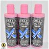 Image 1 : 3 BOTTLES 250 mL  SEMI PERMANENT COLOR SHAMPOO BLU