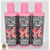 Image 1 : 3 BOTTLES 250mL SEMI PERMANENT COLOR SHAMPOO RED