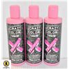 Image 1 : 3 BOTTLES 250mL SEMI PERMANENT HAIR COLOR SHAMPOO