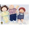 Image 1 : 3 VINTAGE CABBAGE PATCH DOLLS TOGETHER-ESTATE