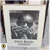 Image 1 : VINTAGE 24X30 STEVIE WONDER FRAMED PICTURE-ESTATE