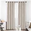 Image 2 : BRAND NEW DECONVO 52 X 72" PAIR BLACKOUT CURTAINS