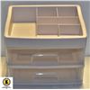 Image 1 : NEW CLEAR 2 DRAWER DESK/DRESSER ORGANIZER