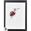 Image 1 : #217-NATURAL UNHEATED RED GARNET2.5X5 PENDANT