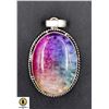 Image 1 : #237-NATURAL RAINBOW SOLAR QUARTZ PENDANT