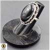 Image 1 : #307-NATURAL BLUE CRAY OBSIDAN RING SIZE 7