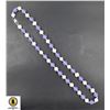 Image 1 : #250-NATURAL FRESH WATER PEARL,PURPLE JADE NECKLAC