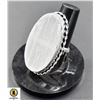 Image 1 : #113-NATURAL SELENITE (RAW) GEMSTONE RING SIZE