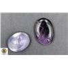 #78-NATURAL CHALCEDONY 28.68CT & AMETHYST 24.55CT