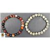 Image 1 : #143- NATURAL RED TRIP AGATE & JASPER SPORT BRACEL