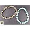 Image 1 : #149-NATURAL AMAZONITE, JASPER SPORT BEAD BRACELET
