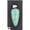 Image 1 : #123-NATURAL CHRYSOPRASE GEMSTONE PENDANT
