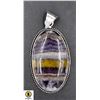 Image 1 : #110-NATURAL FLOURITE GEMSTONE PENDANT