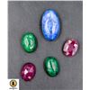Image 1 : #25-NATURAL LAPIS LAZULI,RUBY,EMERALD 58.85CT