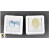 Image 1 : #95-NATURAL  BLUE  OPAL 5.10CT& GRREN SAPPHIRE 14.