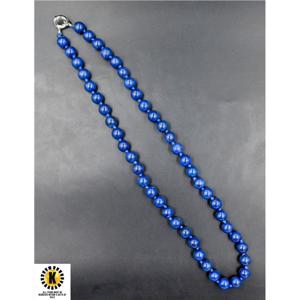 #277-NATURAL BLUE LAPIS LAZULI NECKLACE