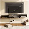 Image 2 : NEW ROLANSTAR WALL MOUNTED ENTERTAINMENT SHELF