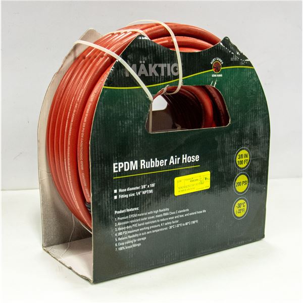 NEW MAKTIG 100' 3/8" EPDM RUBBER AIR HOSE