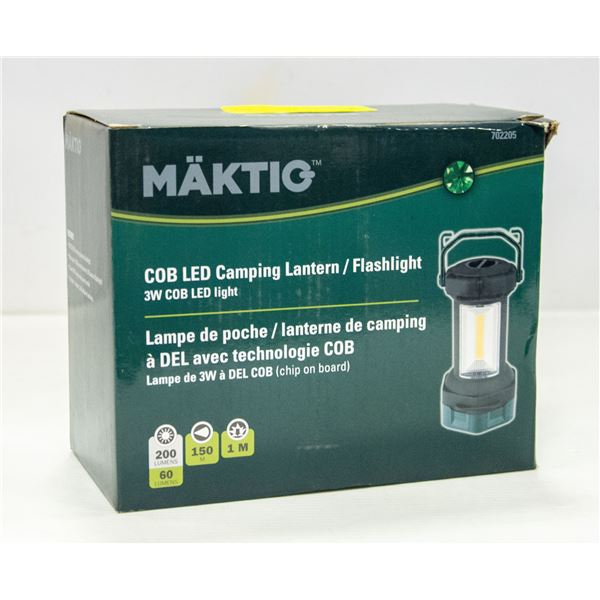 NEW MAKTIG COB LED CAMPING LANTERN/FLASHLIGHT