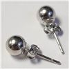 Image 2 : BZ1193-91 SILVER BALL EARRINGS