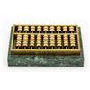 Image 1 : VINTAGE MARBLE & BRASS DESK ABACUS, 3.5 IN LONG