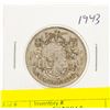 Image 1 : 1943 CANADIAN SILVER HALF DOLLAR