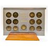 Image 2 : FRAMED COAT OF ARMS OF CANADA COIN COLLECTION