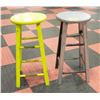 Image 1 : 2 PROJECT WOODEN STOOLS