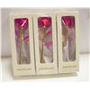 Image 1 : BUNDLE OF THREE 24K GOLD PLATED FOREVER LOVE ROSES