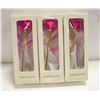 Image 1 : BUNDLE OF THREE 24K GOLD PLATED FOREVER LOVE ROSES