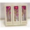 Image 1 : BUNDLE OF THREE 24K GOLD PLATED FOREVER LOVE ROSES